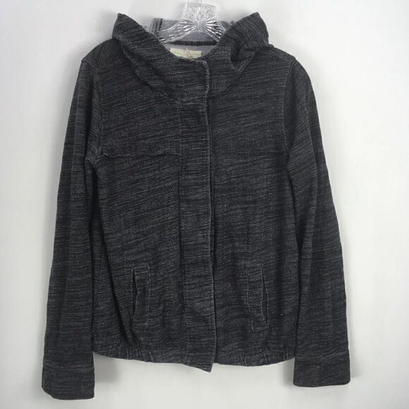 Anthropologie Staring At Stars Grey Button Up Thick Sweater Women’s Large - Picture 1 of 6